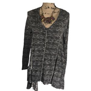 Basil Lola Tunic Flared Bottom Oversized Black